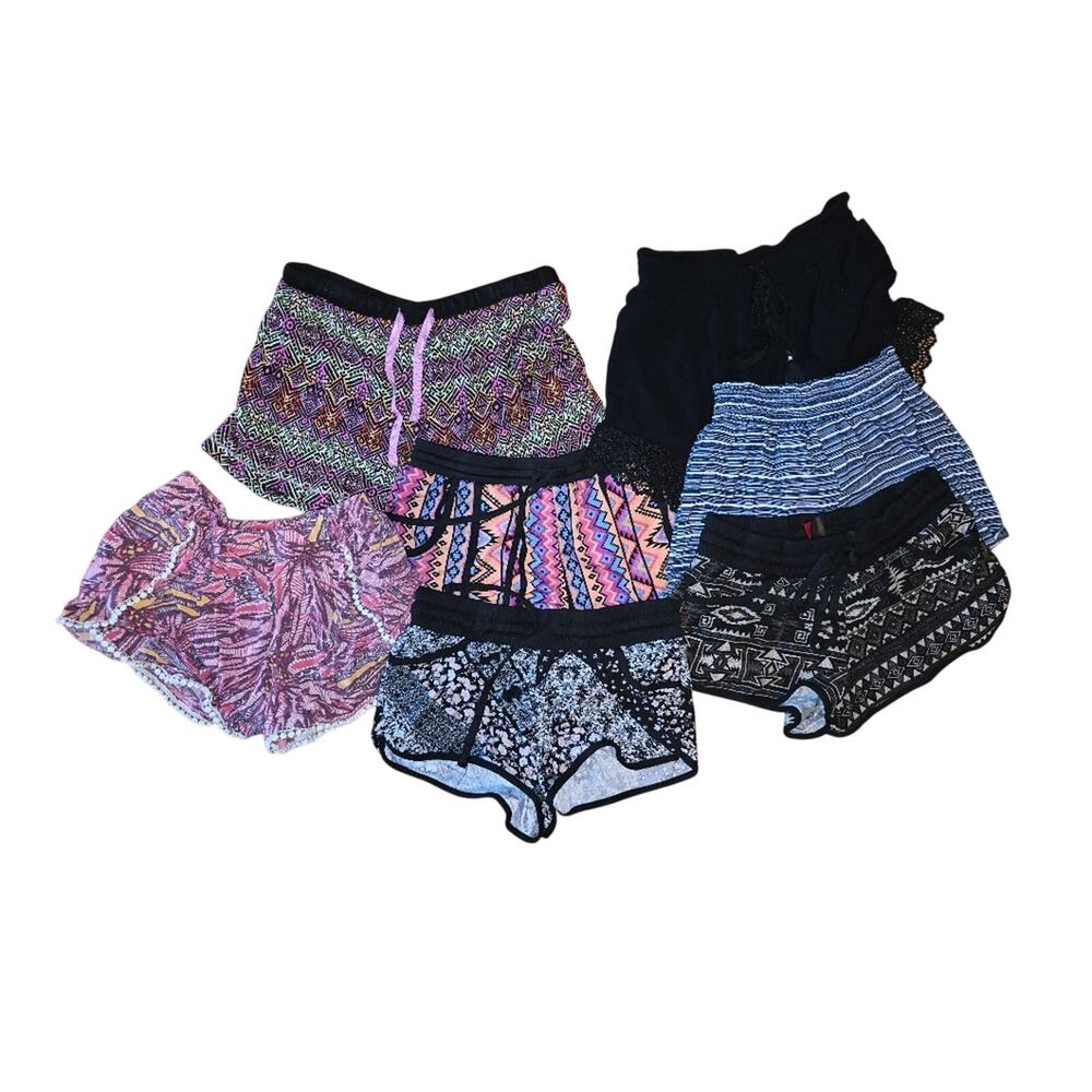 Various Lightweight Girls Shorts Bottoms Set Of 12 Sz Large 10-12